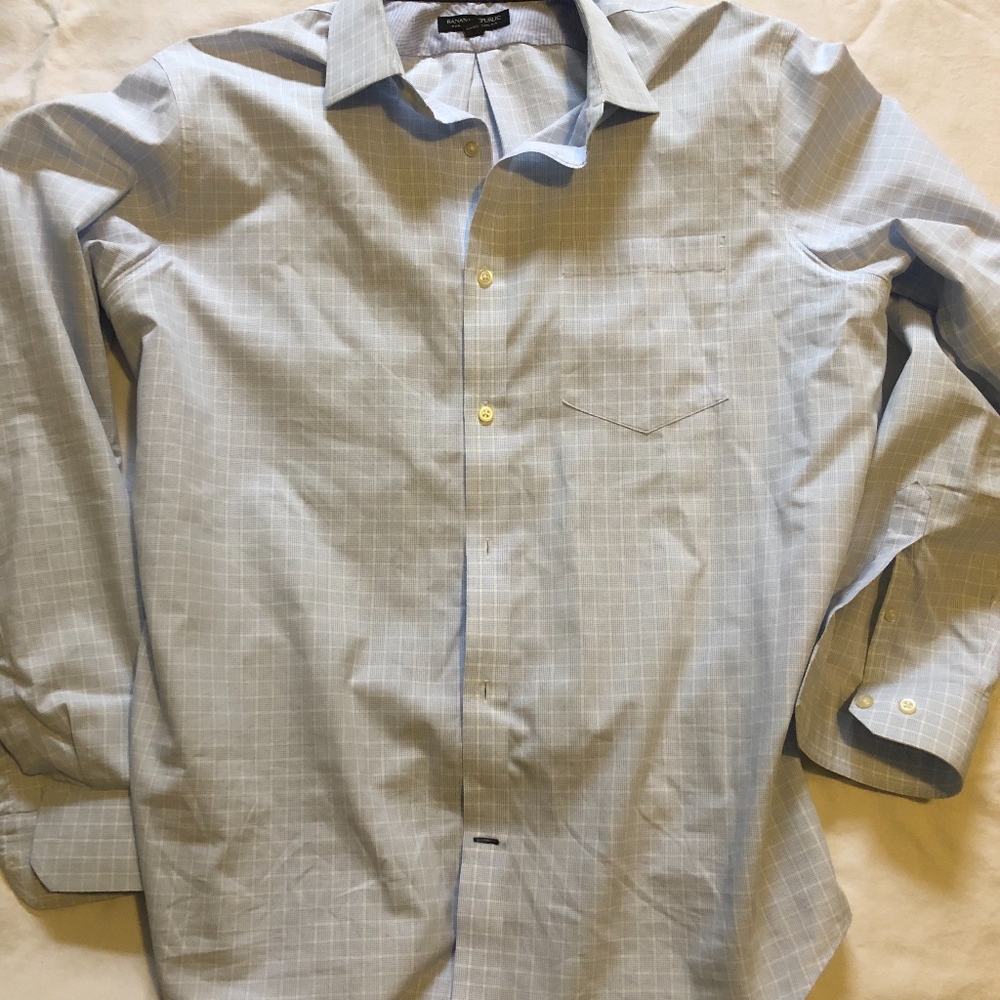 Banana Republic Men's Dress Shirt - Large